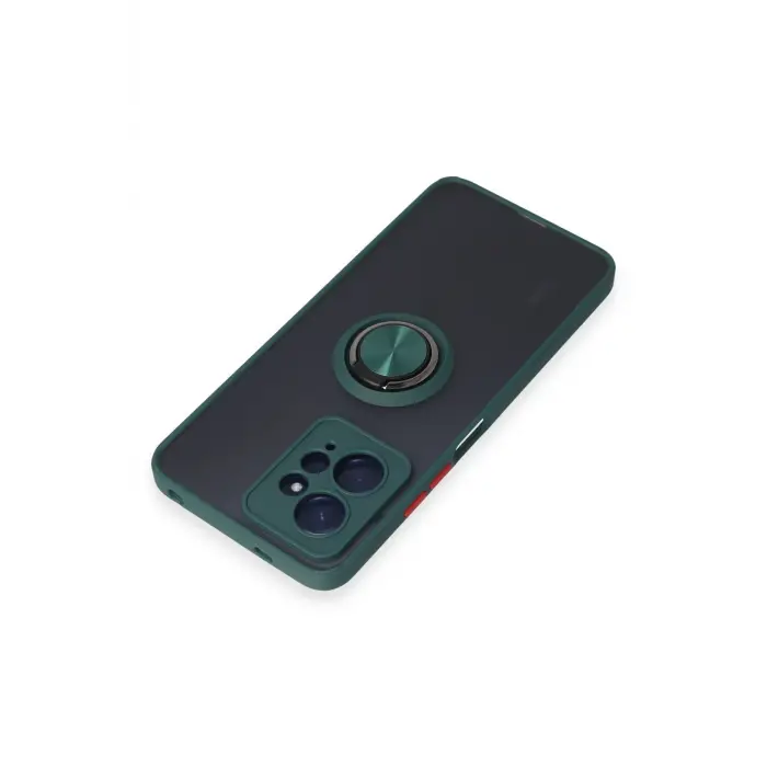 Lopard Xiaomi Redmi Note 12 4g Kılıf Montreal Yüzüklü Silikon Kapak - Yeşil