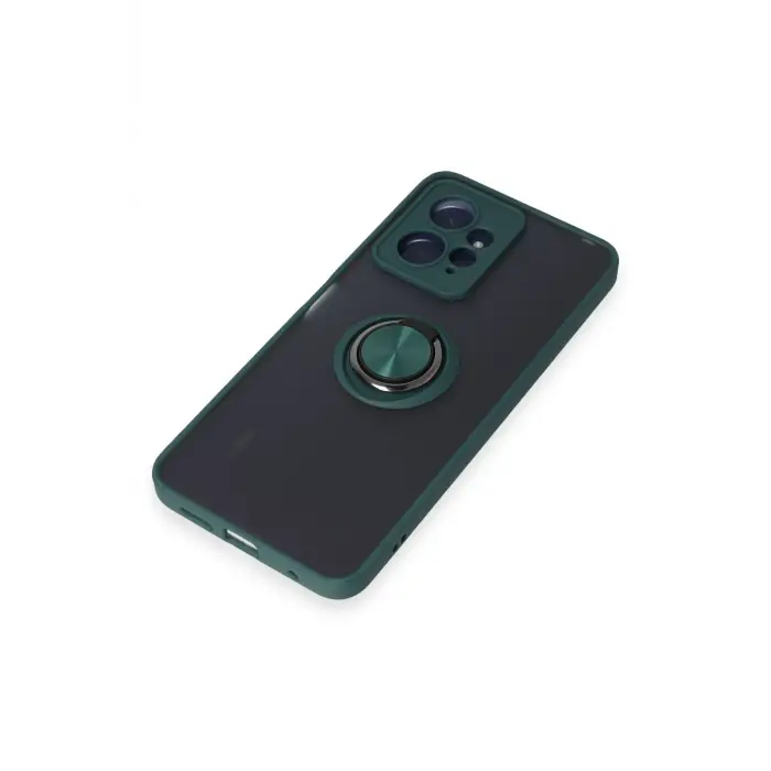 Lopard Xiaomi Redmi Note 12 4g Kılıf Montreal Yüzüklü Silikon Kapak - Yeşil