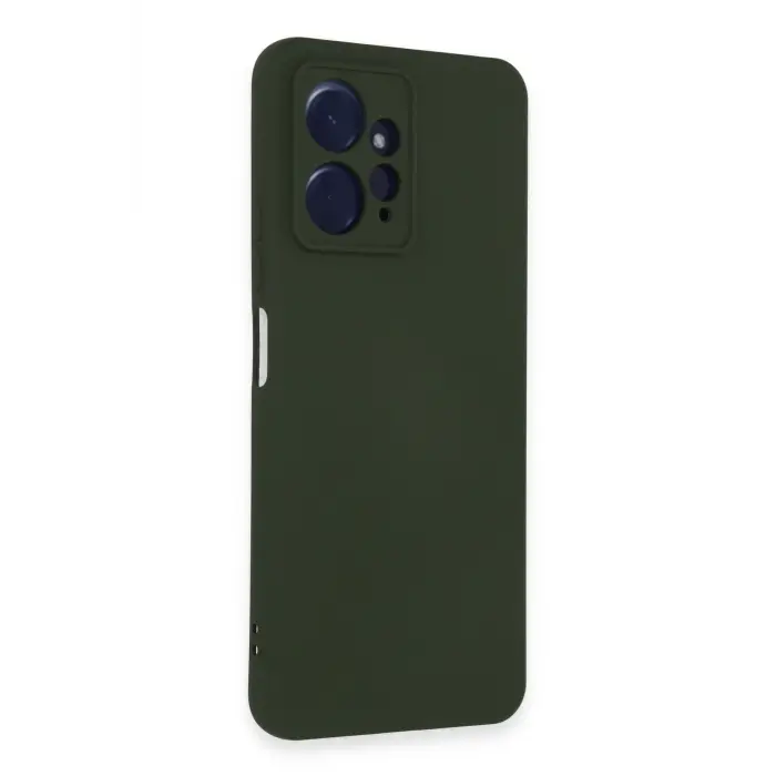 Lopard Xiaomi Redmi Note 12 4g Kılıf Nano İçi Kadife Silikon - Koyu Yeşil