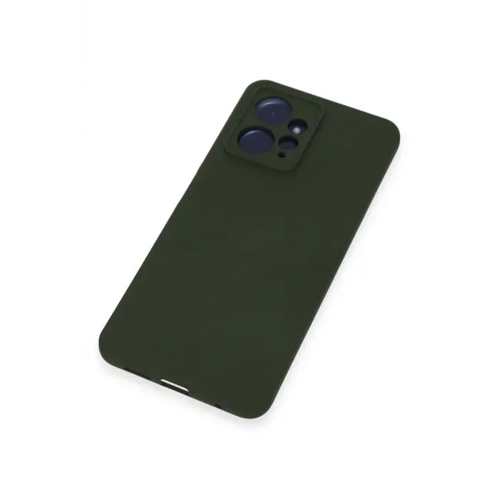 Lopard Xiaomi Redmi Note 12 4g Kılıf Nano İçi Kadife Silikon - Koyu Yeşil