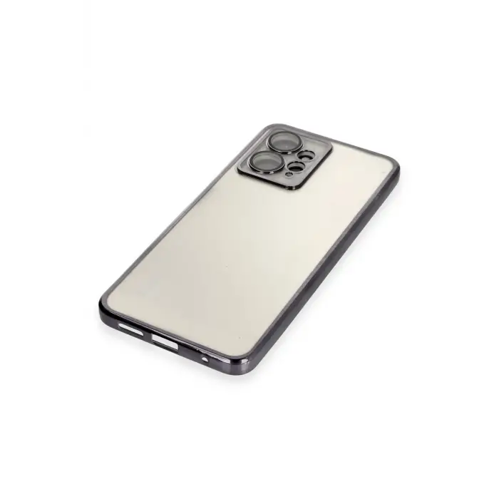 Lopard Xiaomi Redmi Note 12 4g Kılıf Razer Lensli Silikon - Siyah