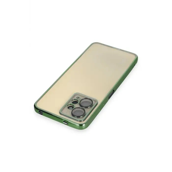 Lopard Xiaomi Redmi Note 12 4g Kılıf Razer Lensli Silikon - Yeşil