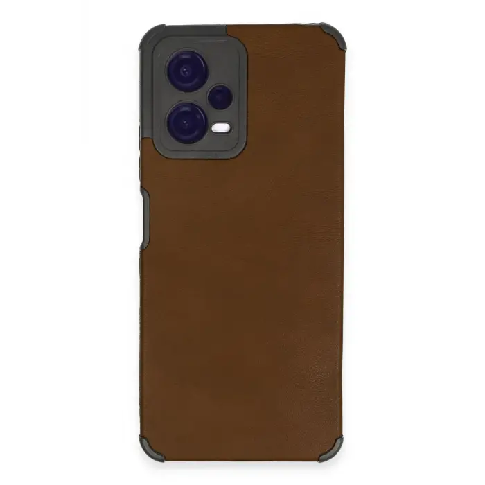 Lopard Xiaomi Redmi Note 12 5g Kılıf Loop Deri Silikon - Kahverengi