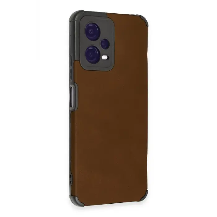 Lopard Xiaomi Redmi Note 12 5g Kılıf Loop Deri Silikon - Kahverengi