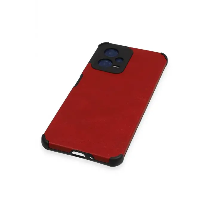 Lopard Xiaomi Redmi Note 12 5g Kılıf Loop Deri Silikon - Kırmızı