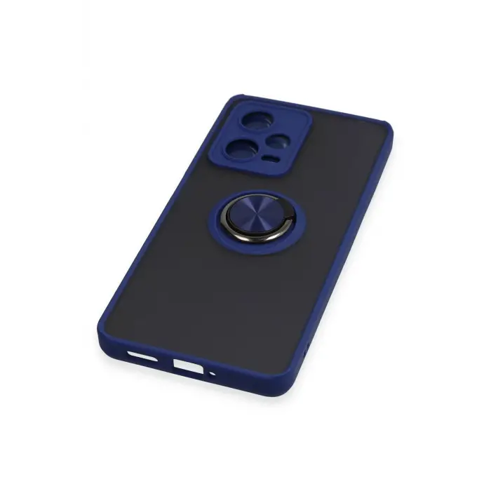 Lopard Xiaomi Redmi Note 12 5g Kılıf Montreal Yüzüklü Silikon Kapak - Lacivert