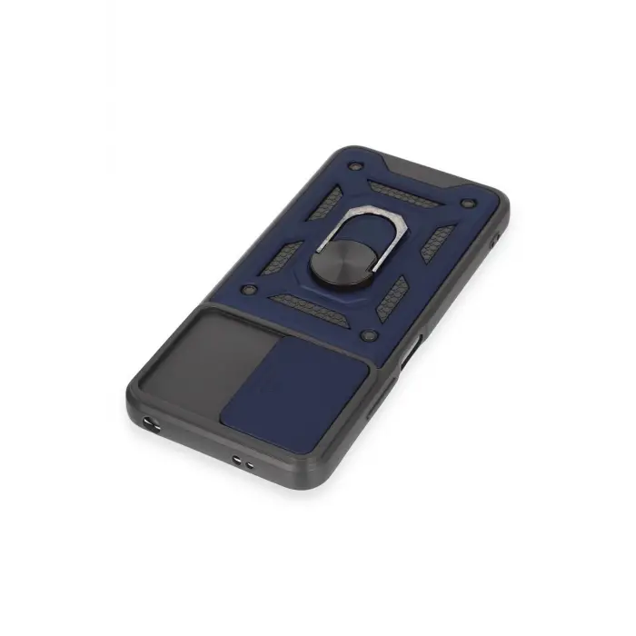 Lopard Xiaomi Redmi Note 12 5g Kılıf Pars Lens Yüzüklü Silikon - Lacivert