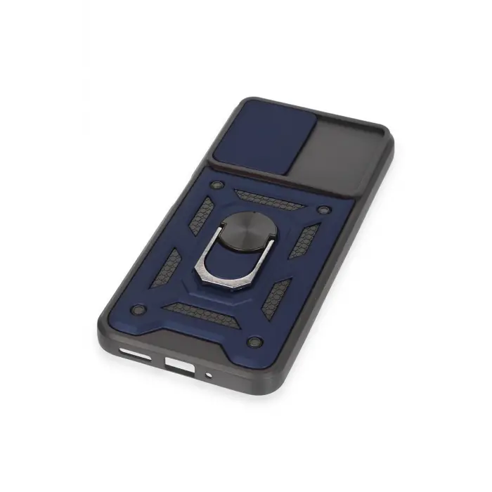 Lopard Xiaomi Redmi Note 12 5g Kılıf Pars Lens Yüzüklü Silikon - Lacivert