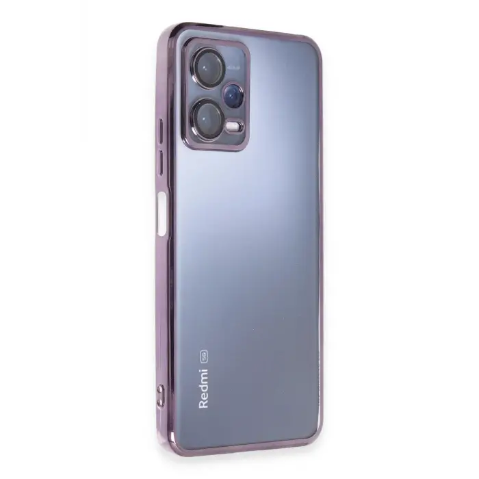 Lopard Xiaomi Redmi Note 12 5g Kılıf Razer Lensli Silikon - Mor