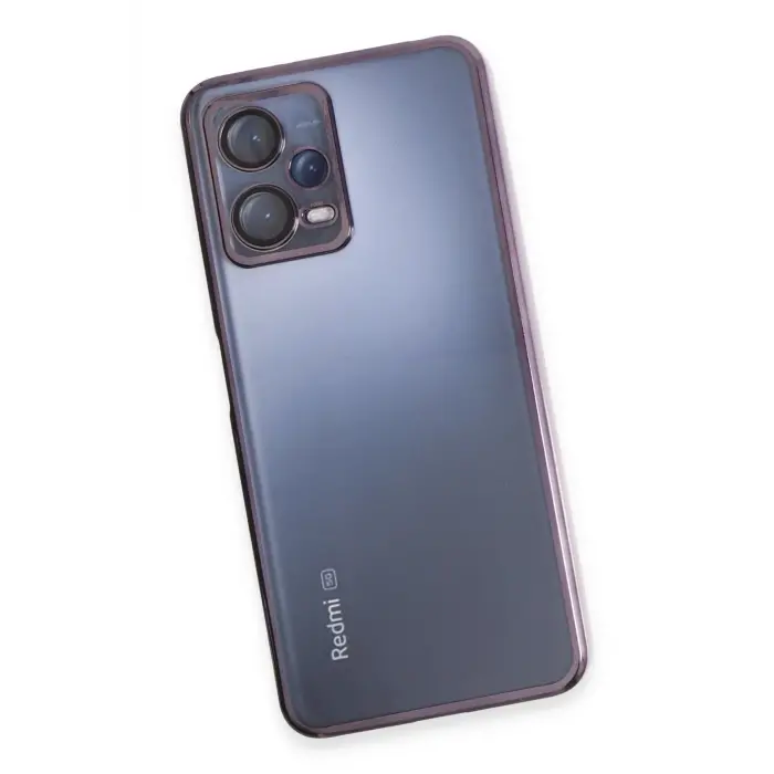 Lopard Xiaomi Redmi Note 12 5g Kılıf Razer Lensli Silikon - Mor