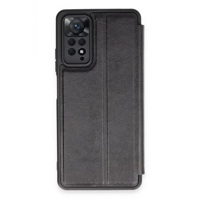 Lopard Xiaomi Redmi Note 12 Pro 4g Kılıf Flip Cover - Siyah