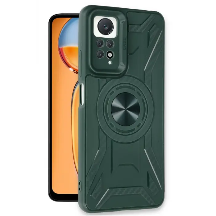 Lopard Xiaomi Redmi Note 12 Pro 4g Kılıf Lincoln Silikon - Koyu Yeşil