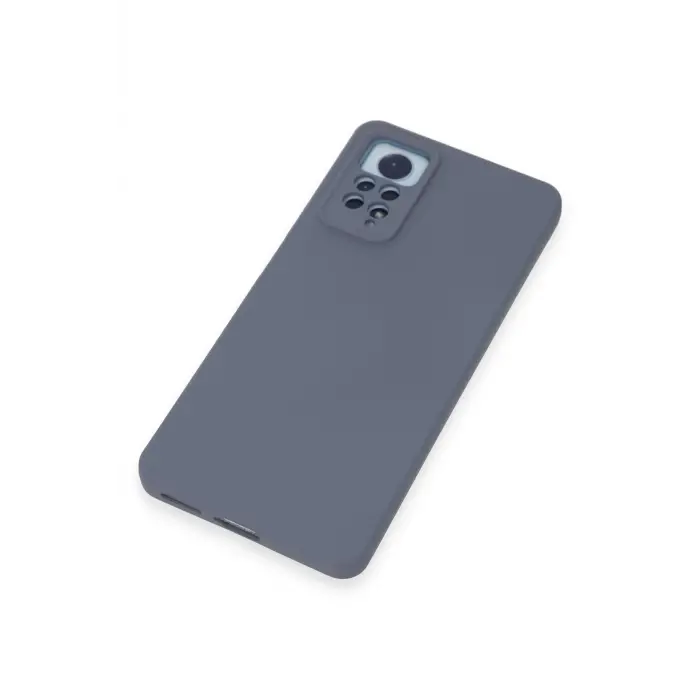 Lopard Xiaomi Redmi Note 12 Pro 4g Kılıf Nano İçi Kadife Silikon - Gri