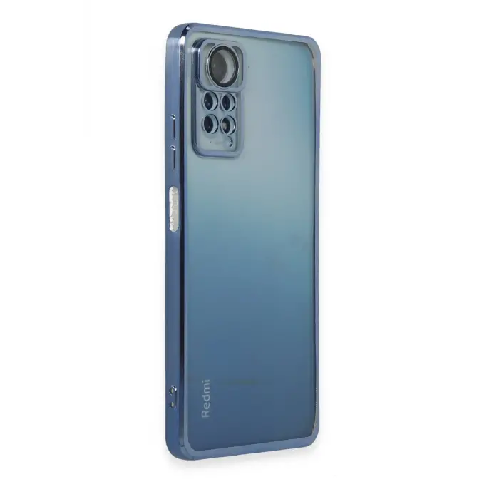 Lopard Xiaomi Redmi Note 12 Pro 4g Kılıf Razer Lensli Silikon - Açık Mavi