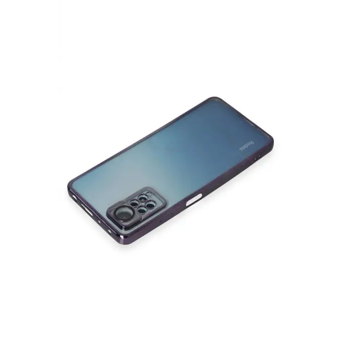 Lopard Xiaomi Redmi Note 12 Pro 4g Kılıf Razer Lensli Silikon - Mor