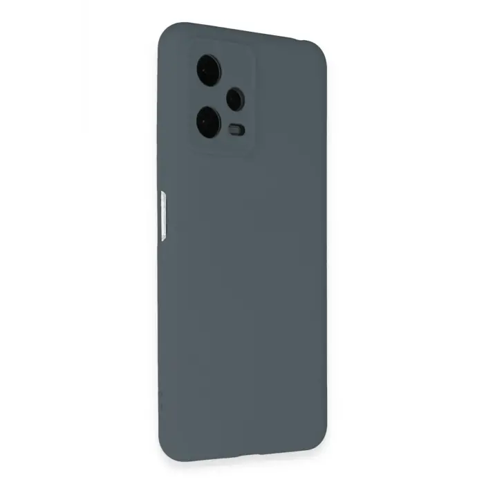 Lopard Xiaomi Redmi Note 12 Pro 5g Kılıf Nano İçi Kadife Silikon - Gri