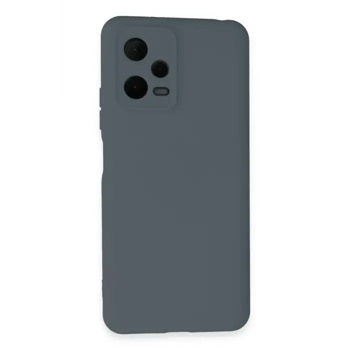 Lopard Xiaomi Redmi Note 12 Pro 5g Kılıf Nano İçi Kadife Silikon - Gri