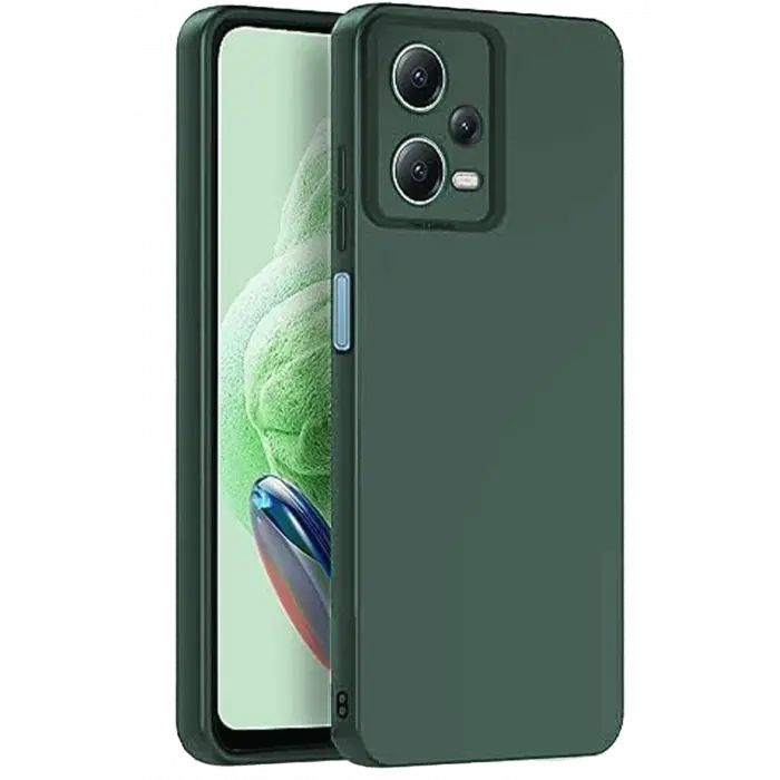 Lopard Xiaomi Redmi Note 12 Pro 5g Kılıf Nano İçi Kadife Silikon - Koyu Yeşil