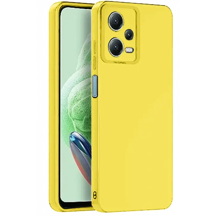 Lopard Xiaomi Redmi Note 12 Pro 5g Kılıf Nano İçi Kadife Silikon - Sarı