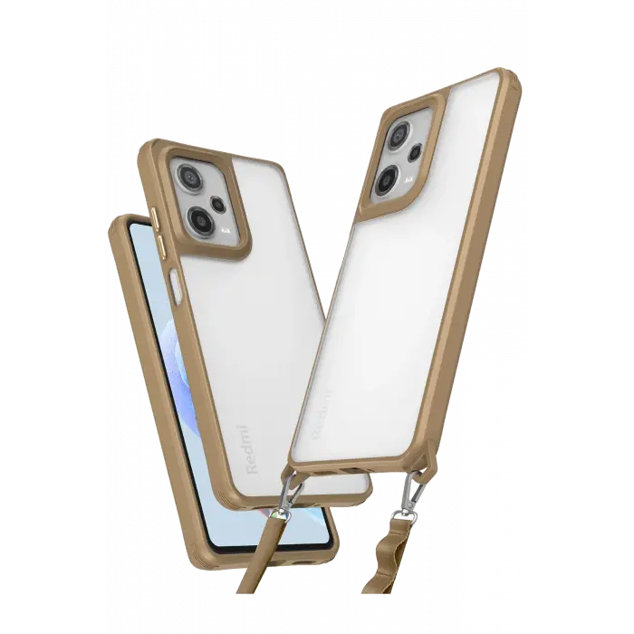 Lopard Xiaomi Redmi Note 12 Pro 5g Kılıf Penta Silikon Kılıf - Çöl Titanyum