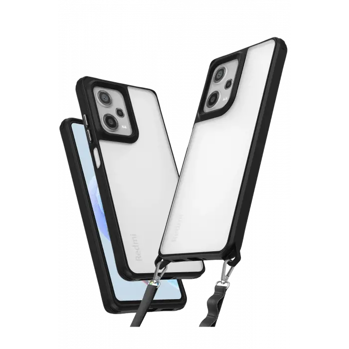 Lopard Xiaomi Redmi Note 12 Pro 5g Kılıf Penta Silikon Kılıf - Siyah