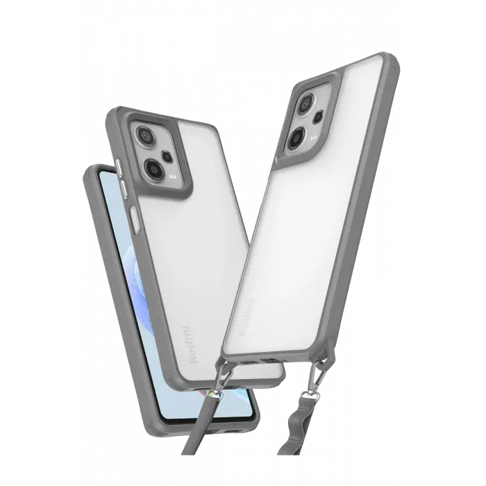 Lopard Xiaomi Redmi Note 12 Pro 5g Kılıf Penta Silikon Kılıf - Titan Gri