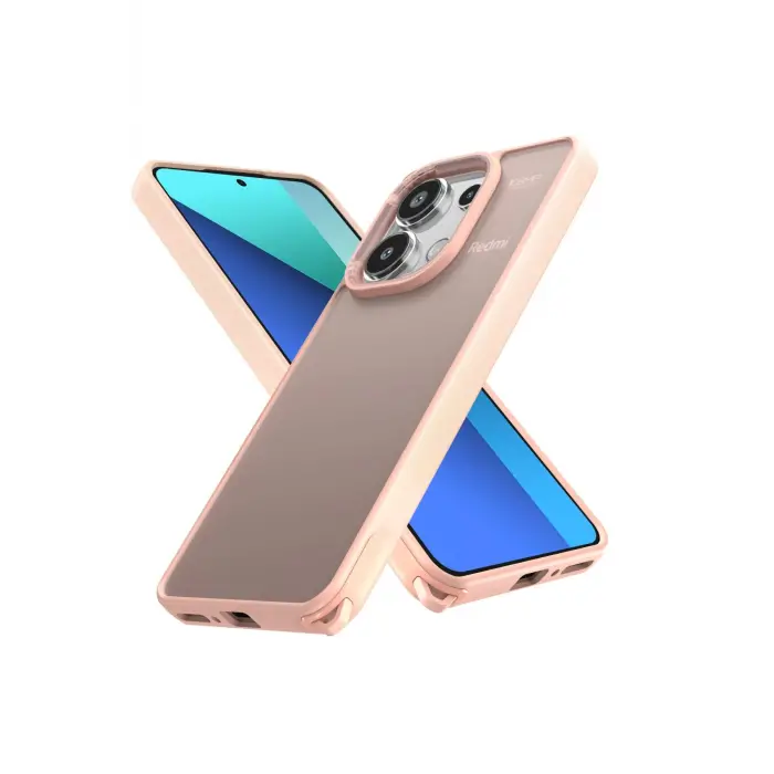 Lopard Xiaomi Redmi Note 13 4g Kılıf Elegant Kapak - Pudra