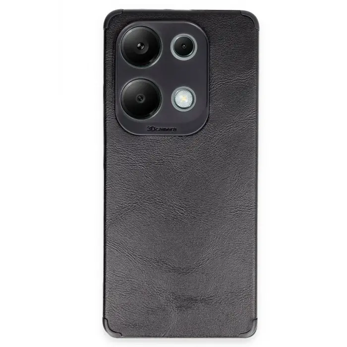 Lopard Xiaomi Redmi Note 13 4g Kılıf Loop Deri Silikon - Siyah