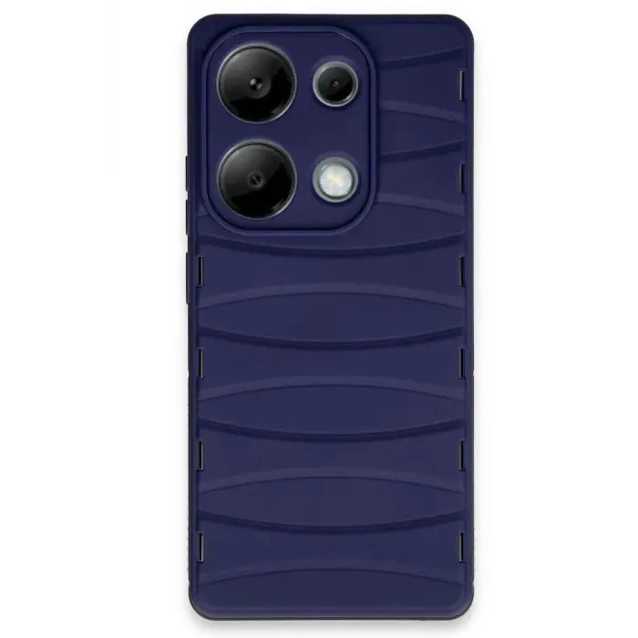 Lopard Xiaomi Redmi Note 13 Pro 4g Kılıf Bibercas Silikon Kapak - Lacivert