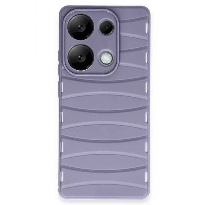 Lopard Xiaomi Redmi Note 13 Pro 4g Kılıf Bibercas Silikon Kapak - Lila