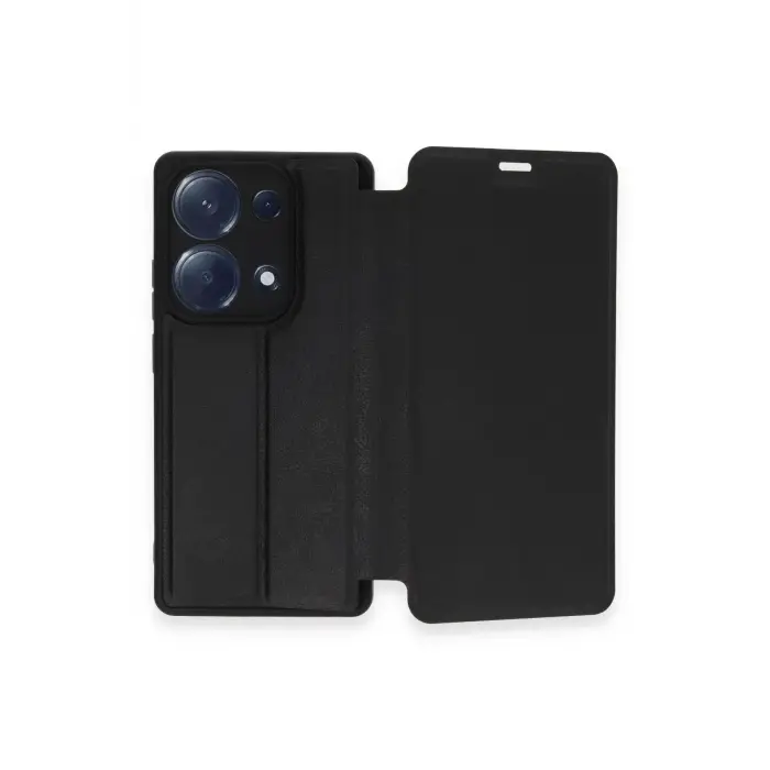 Lopard Xiaomi Redmi Note 13 Pro 4g Kılıf Flip Cover - Siyah