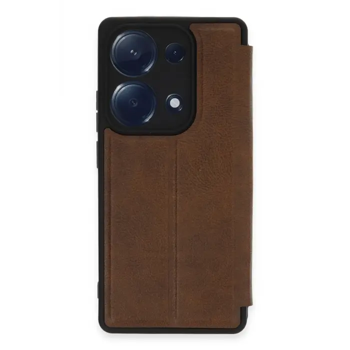 Lopard Xiaomi Redmi Note 13 Pro 4g Kılıf Flip Cover - Taba