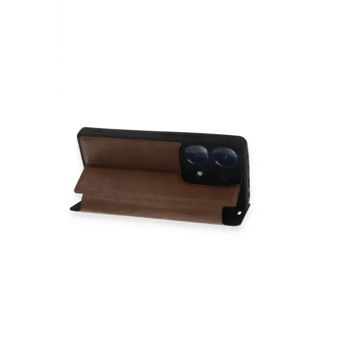 Lopard Xiaomi Redmi Note 13 Pro 4g Kılıf Flip Cover - Taba