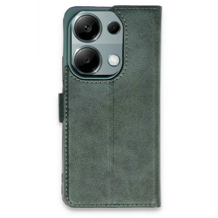 Lopard Xiaomi Redmi Note 13 Pro 4g Kılıf Trend S Plus Kapaklı Kılıf - Yeşil