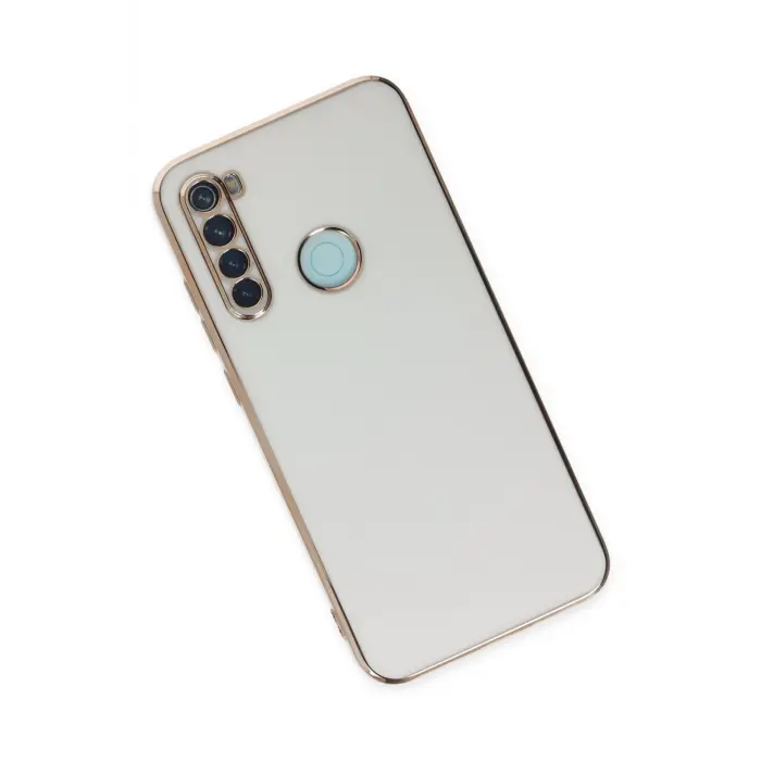 Lopard Xiaomi Redmi Note 8 Kılıf Volet Silikon - Beyaz