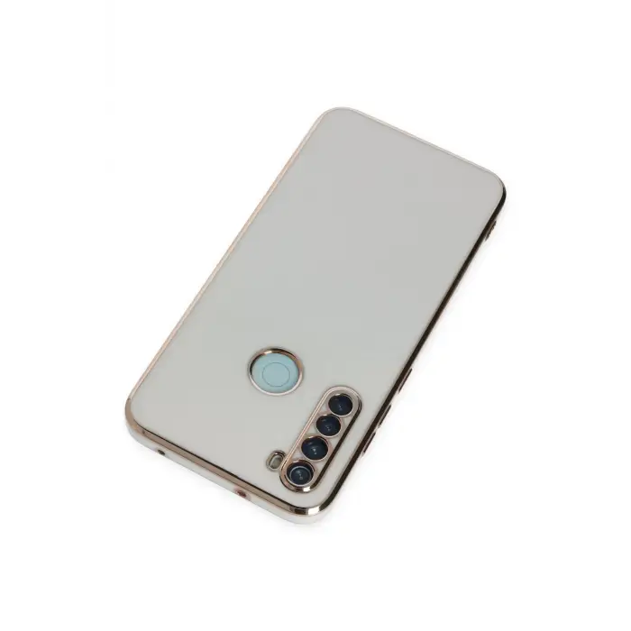 Lopard Xiaomi Redmi Note 8 Kılıf Volet Silikon - Beyaz