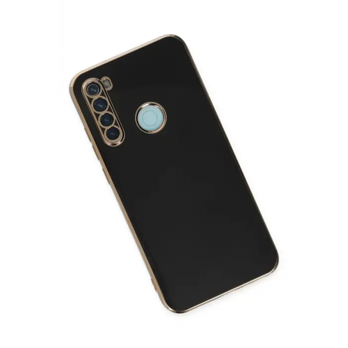 Lopard Xiaomi Redmi Note 8 Kılıf Volet Silikon - Siyah