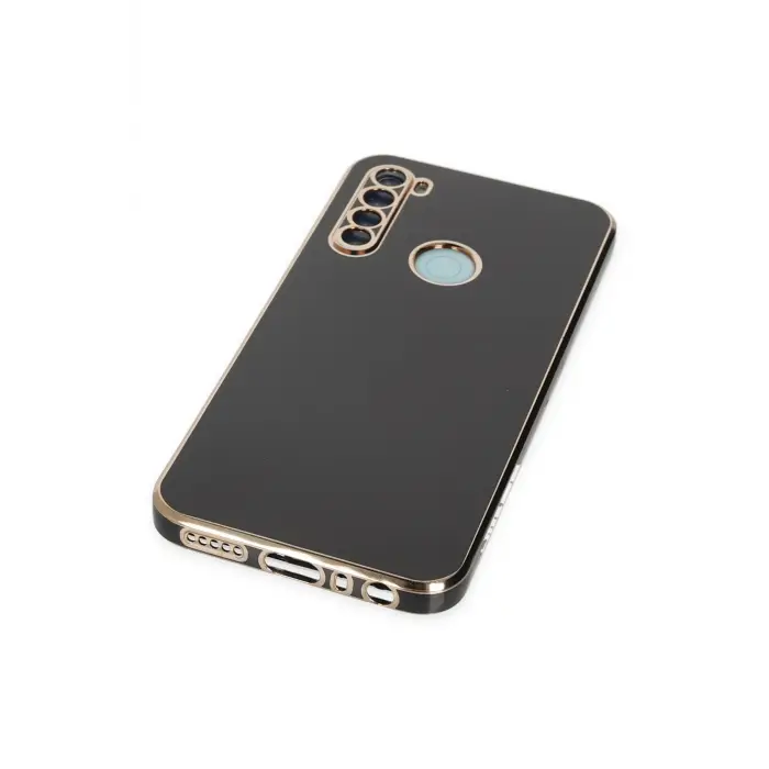 Lopard Xiaomi Redmi Note 8 Kılıf Volet Silikon - Siyah