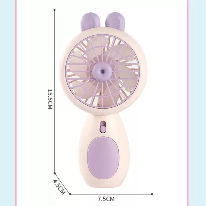  Zb093 Işıklı Mini Vantilatör Portatif Soğutucu Fan