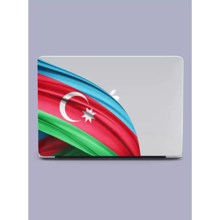 Macbook Air (M1) Kılıf 13.3 inç A1932-A2179-A2337 2020/2021 Şeffaf Sert Kapak Koruma Macos-27 Azerbaycan Bayrağı