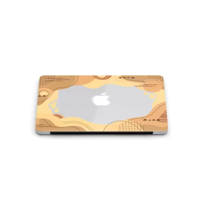 Macbook Air (M2-M3) Kılıf 13.6 inç A2681-A3113 2022/2024 Şeffaf Sert Kapak Koruma Macos-21 Toprak