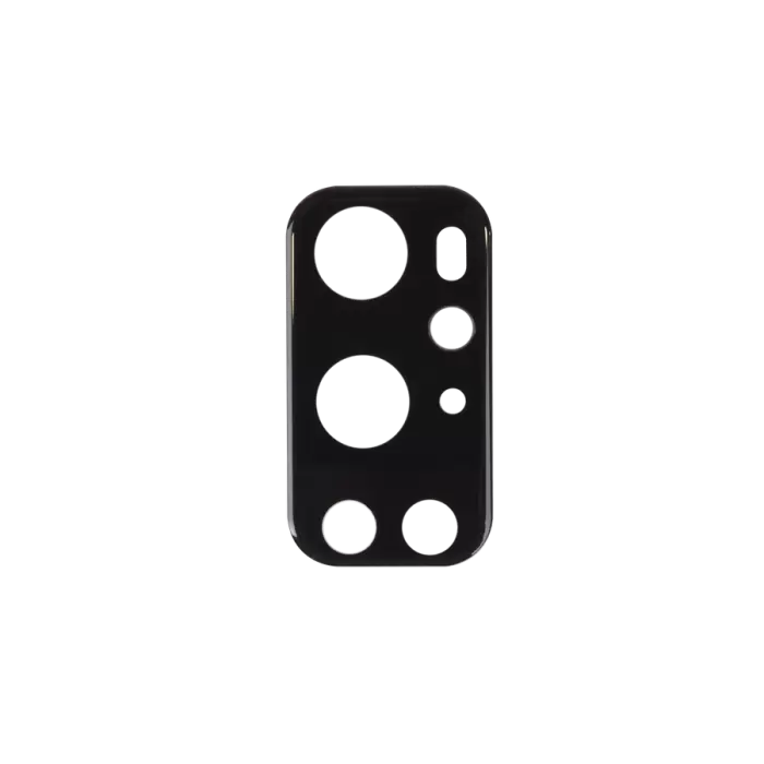 One Plus 9 Pro Lopard Siyah Çerçeveli Lens Koruma Parlak Renkli Kamera Koruyucu CL-08 Cam 3D-Kamera-Cam