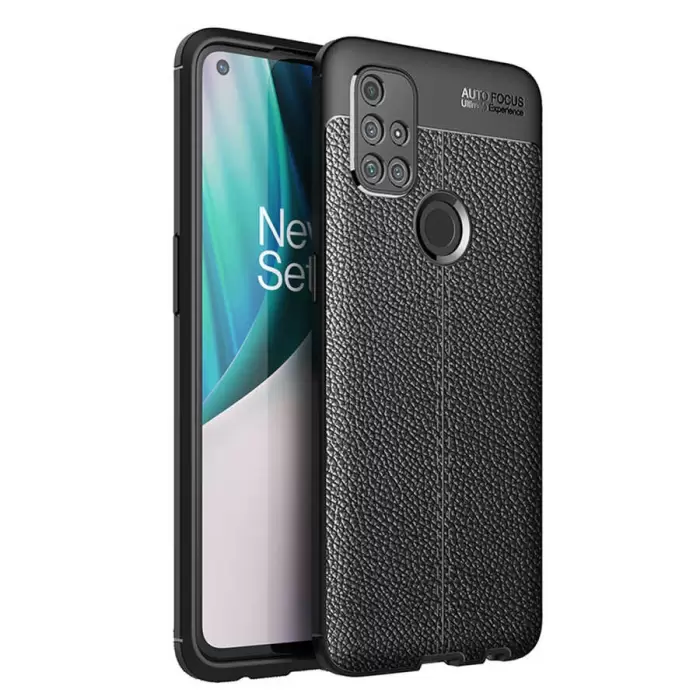One Plus Nord N10 5G Kılıf Lopard Kamera Korumalı Deri Orjinal Görünümlü Kapak Niss