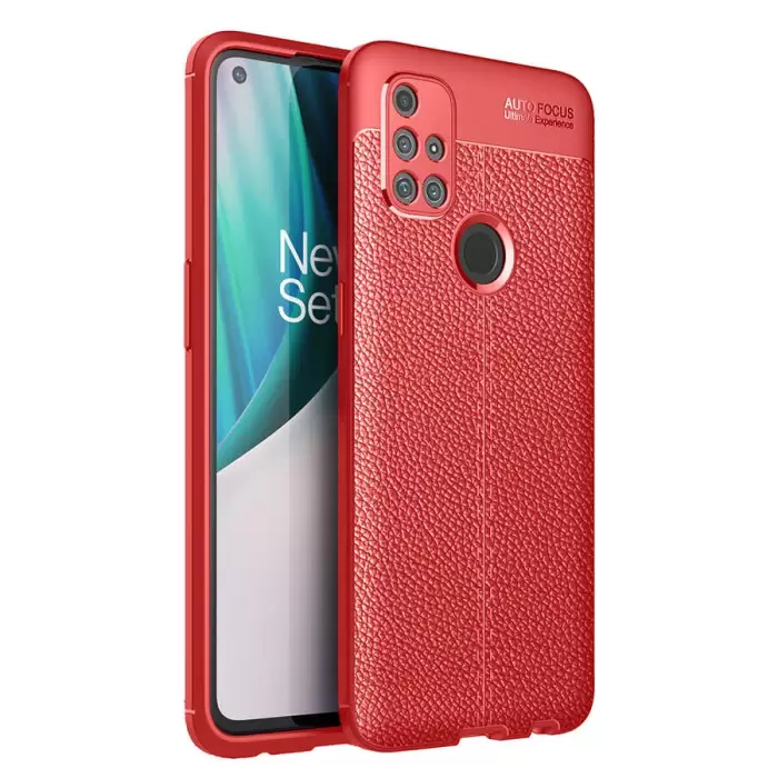 One Plus Nord N10 5G Kılıf Lopard Kamera Korumalı Deri Orjinal Görünümlü Kapak Niss