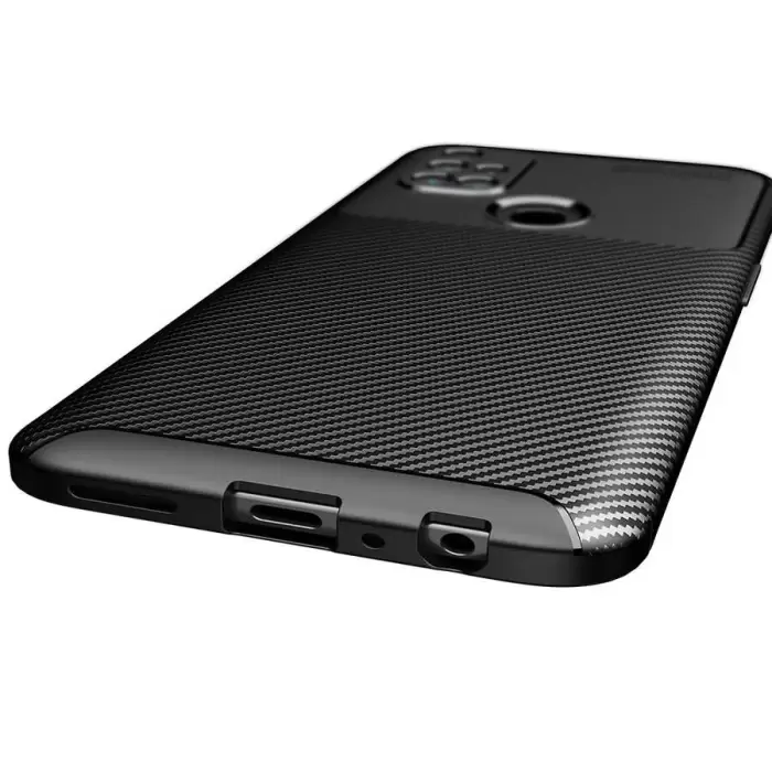 One Plus Nord N10 5G Kılıf Lopard Kamera Korumalı Karbon Desenli Negro Kapak Orijinal Yüzey Kılıf