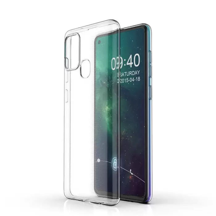 One Plus Nord N10 5G Kılıf Lopard Kamera Korumalı Renksiz Şeffaf Esnek Silikon Kapak Süper