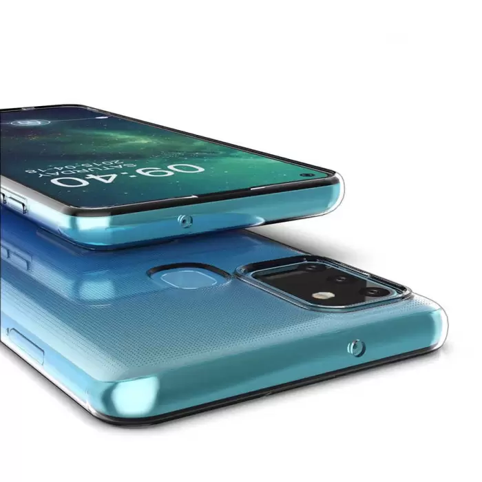 One Plus Nord N10 5G Kılıf Lopard Kamera Korumalı Renksiz Şeffaf Esnek Silikon Kapak Süper