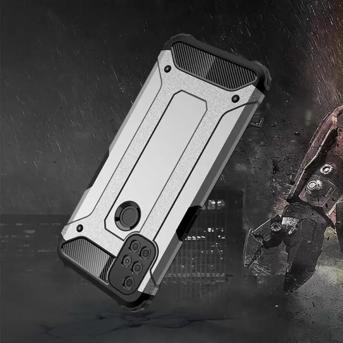 One Plus Nord N10 5G Kılıf Lopard Orijinal Katman Köşe Koruma Crash Silikon Tank Kapak