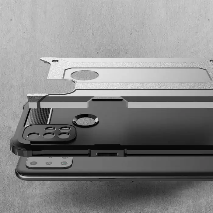 One Plus Nord N10 5G Kılıf Lopard Orijinal Katman Köşe Koruma Crash Silikon Tank Kapak
