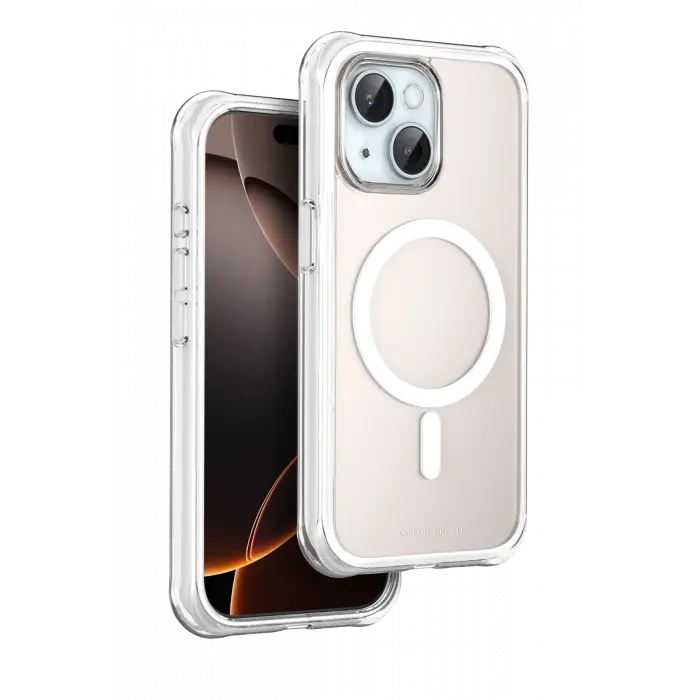 Onegif Apple İphone 15 Hulk Magsafe Kapak - Beyaz